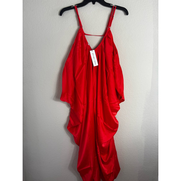 Women's The Drop Fiesta Size Cowl Dress Red Size M - Picture 7 of 8